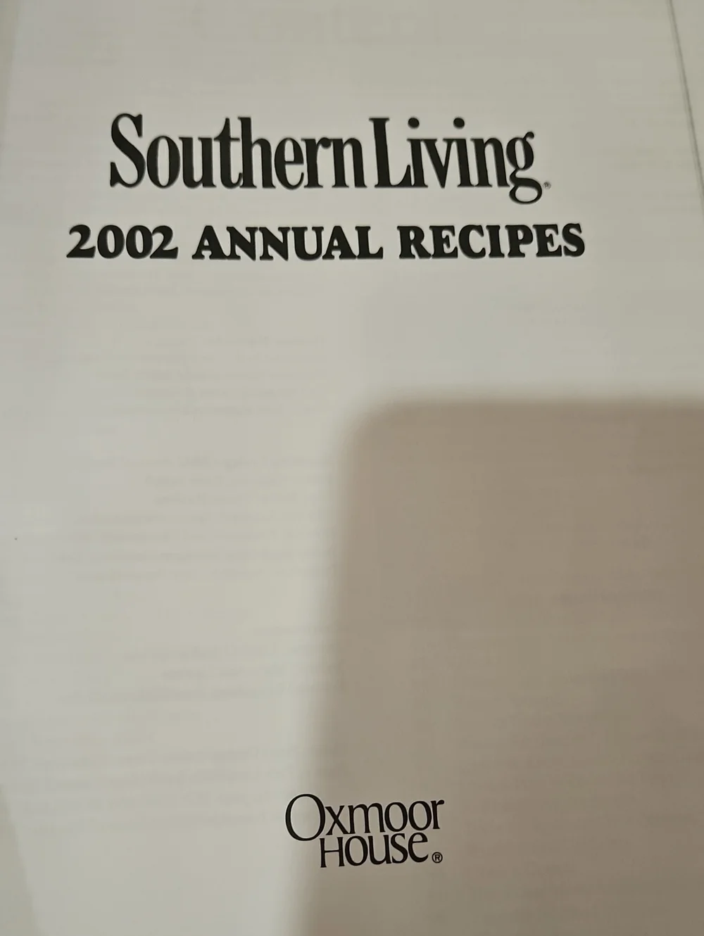 Southern Living Cookbook 2002 Annual Recipes - Yellow & Red Cover 367 Pages
